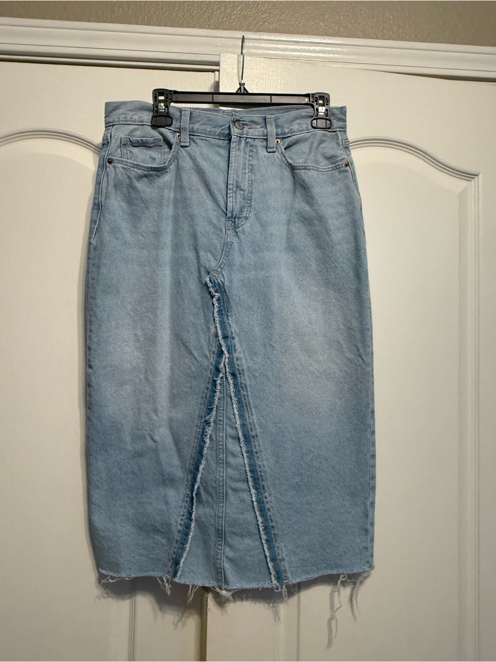 Old Navy Light Blue High-Rise Denim Skirt